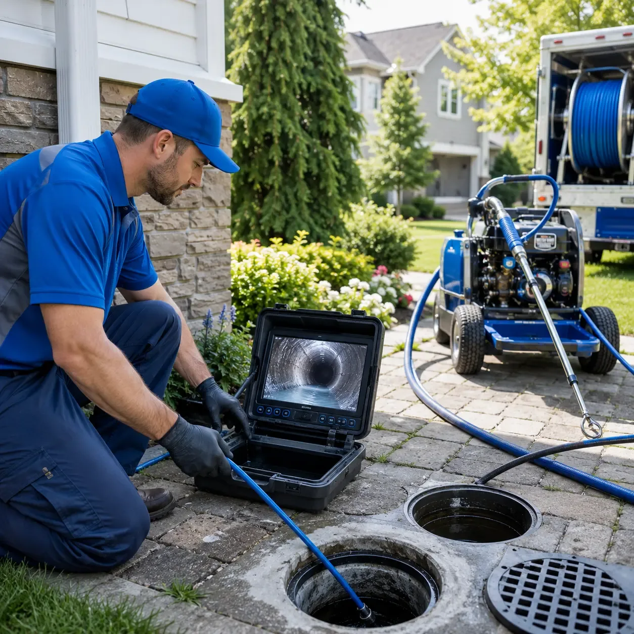 Outdoor drain cleaning professionals serving Center Junction, IA